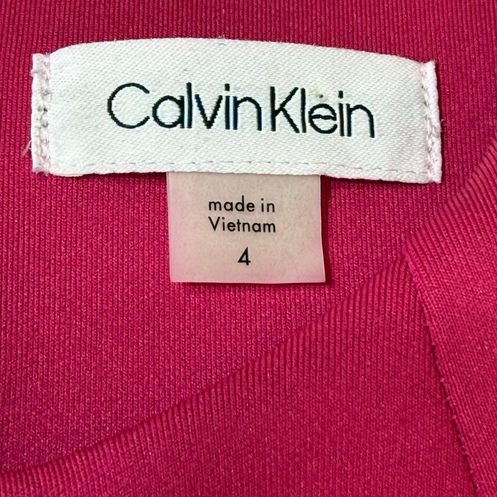 Calvin Klein Pink Sheath Dress Size 4 - Picture 8 of 8